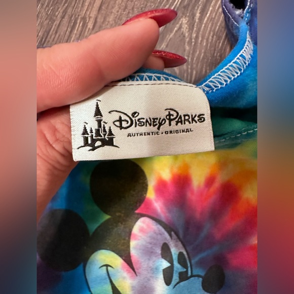 COPY - Rainbow tie dye Disneyland muscle t shirt size Large - Picture 16 of 16